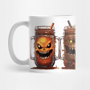 Scary Skulls in Glass Mugs Mug